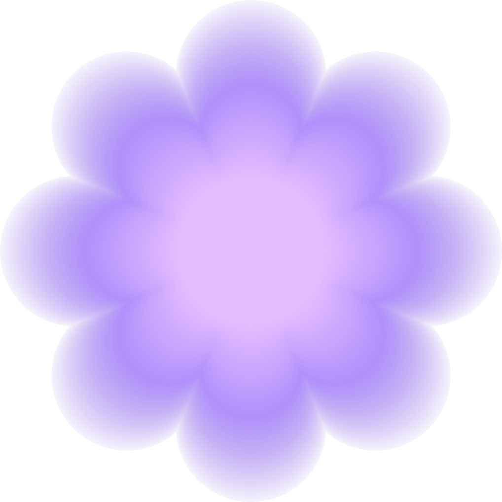 Gradient Flower Illustration